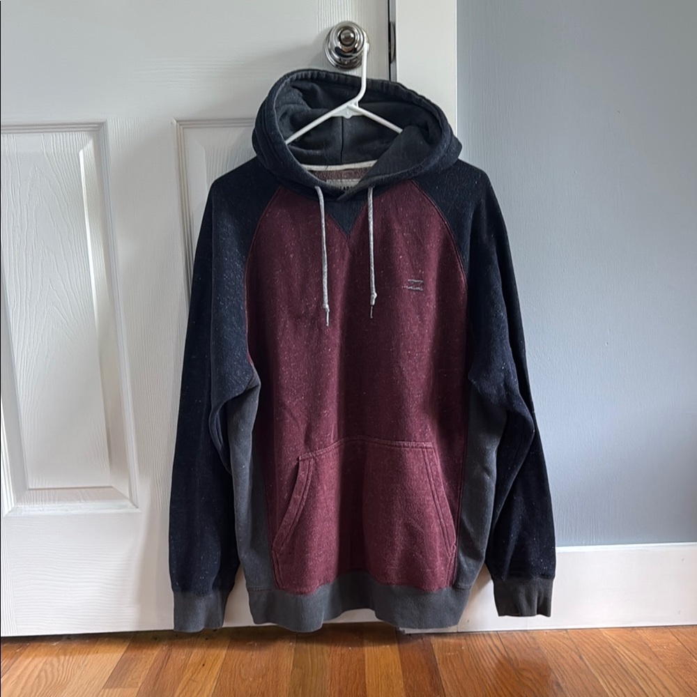 Billabong Maroon and Black Hoodie